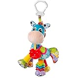 Playgro Activity Freund Klipp Klapp Pferd, Kinderwagenanhänger, Ab 0 Monaten, Blau/Bunt, 40182