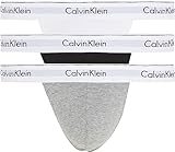 Calvin Klein Herren Thong 3Pk Riemen, Black, White, Grey Heather, L