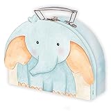 Trötsch Koffer mit Formdeckel Elefant: Pappkoffer Reisekoffer Kinder Spielkoffer