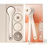 Elektrische Rückenbürste, Rückenbürste Gentle Exfoliating, Rechargeable Langstielige Duschbürste, Rücken Eincremehilfe für Women Men, Deep Cleansing for All Skin Types, Hygienic and Good Foam(Rosa-A)