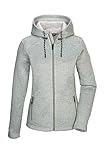 killtec Damen Strickfleecejacke/Fleecejacke mit Kapuze KOW 5 WMN KNTFLC JCKT, helles salbei, 36, 43295-000