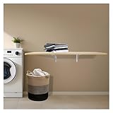 WXPGFEQ Platzsparender, klappbarer Wandtisch, Wandschreibtisch für kleine Räume, ideal für Home Office, Waschküche, Garage und Keller – Holztisch (80 x 40 cm)