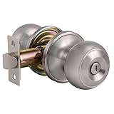 Keyless Door Knob Set of 6 Pack Classic Flat Ball Passage Door Knob Handle Hall and Closet, Satin Nickel Finish