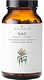 Naturkur® NAC 800 mg - 240 Kapseln im Apothekerglas - Vegan, Laborgeprüft, ohne Zusatzstoffe, in Handarbeit hergestellt in Unterfranken