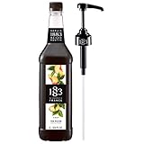 Routin 1883 Premium Eistee Pfirsichsirup (Kunststoffflasche) 1L + Pumpe