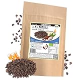 Frisch geröstete Kakaonibs aus Edelkakao – Bio & Fairtrade – Low Cadmium Charge geprüft – Kakaobohnen gehackt in Deutschland – 200 g – Edelmond