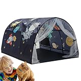 Kinder-Spielhaus-Zelt – atmungsaktives Hüttennetz, atmungsaktive Netzvorhänge, bequemes Schlafzelt, lustiges Haus, geeignet für Jungen und Mädchen, Spielzimmer, Schlafzimmer, Freizeitzubehör