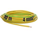 10m 4mm² LAPP Kabel H07V-K Einzelader Litze Leitung Einzelader flexibel (Grün-Gelb)