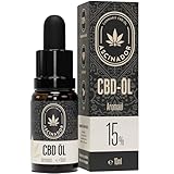 CBD Öl 15% aus BIO Kultivierung - Vollspektrum CBD Tropfen mit 1500mg CBD - Laborgeprüfte Cannabidiol Tropfen - 10ml Cannabisöl von ASCINADOR®