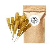 SIVIFOOD Kandiszucker Sticks mit Safran 10 Stück - Zucker goldener Kandis Saffron Kandiszucker am Stab