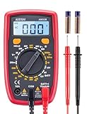 AstroAI Digital Multimeter voltmeter strommessgerät Tester Messung von AC/DC Spannung, DC Strom, Widerstand, Diode, Kontinuität Messinstrument mit großes LCD-Anzeige und Hintergrundbeleuchtung,Schwarz
