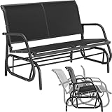 tectake® outdoor Schaukel Bank, 2-Sitzer Schaukelstuhl...
