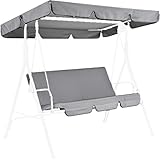 Verstellbarer Gartenschaukelstuhl mit abnehmbarem Kissen, Outdoor-Schaukelbank für Terrasse, Pool, Deck – perfekt für Entspannung und Freizeit