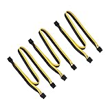 LOLPALONE 3X ATX CPU 8 Poliges Stecker Zu Dual PCIe 8 (6 + 2) -Pin Stecker Netzteil Kabel Nur für Modulares Netzteil, 60 cm + 20 cm