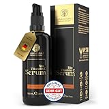 BIO Vitamin C Serum • 100ml +Hyaluron +Vitamin E +Panthenol ✓ 100% Vegan & BIO ✓ 6-Fach Vitamin C Serum Gesicht ✓hochdosiertes & verkapseltes Vitamin C für reine Haut ✓ Naturkosmetik Made in Germany