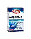 Abtei Magnesium – für Sport, Freizeit und Beruf - zur täglichen Basisversorgung mit Magnesium für Muskel- und Nervenfunktion - mit 240 mg Magnesium - 1 x 40 Kapseln