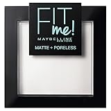 Maybelline New York FitMe Matt und Poreless Puder 90 Translucent 1er Pack(1 x 9 g)