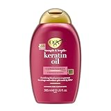 OGX Keratin Oil Conditioner, kräftigende Anti-Haarbruch Haarpflege Spülung mit Keratin, intensiv pflegende Haarspülung, reduziert Spliss & Haarbruch wirksam (385 ml)