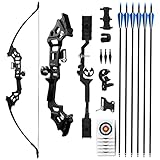 REAWOW Bogen Erwachsene Recurvebogen Set Erwachsene 30/40LBS Bogenschießen Pfeil und Bogen Set 51 Zoll Recurve Bogen Sportbogen Langbogen Outdoor Hunting Archery……