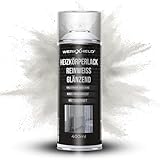 WerkXheld Heizkörperlack Reinweiß RAL 9010 glänzend – Speziallack für Heizkörper, Wasserrohre, Boiler und Metalloberflächen, Hitzebeständig, langlebiger Sprühlack, 400ml