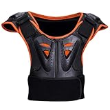 Yglophic Kinder Fahrrad Motorrad Panzerweste Rückenprotektor Herren Gepanzerte Street Racing Jacke Für 5-13 Jahre Kinder Motorradanzug Zum Radfahren Skaten Skifahren Motocross Fahrradfahren Orange,S