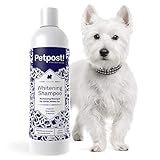 Petpost | Aufhellendes Schampoo für Hunde - Die Beste Behandlung für Hunde mit weißem Fell - Hundeshampoo mit Beruhigendem Wassermelonen-Geruch - 474 ml.