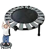 Coiroaoz Fitness-Trampolin – faltbares Sprungbett – faltbares Trampolin, maximale Traglast 75 kg, Indoor-Trampolin für Erwachsene, zum Spielen von Kindern