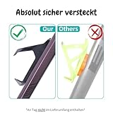 Fahrrad Halterung für Apple AirTag, GPS Tracker Versteck mit Flaschenhalter, Getränkehalter mit Versteckter Halter für Air Tag[Schwarz]