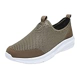 Mode Sommer Herren Turnschuhe Atmungsaktives Mesh Flach Schnür Freizeitschuhe Sneaker Herren Schwarz 42,5