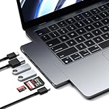 SATECHI USB-C Hub Multiport Adapter Pro, Dongle 7-in-1 mit USB4 Port, 100W PD, 4K HDMI, Datenport, 2 USB-A, Micro/SD-Kartenleser, für MacBook M1, M2, M3, M4 (Space Grau)