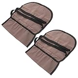 NULYLU 2Stücke Werkzeugrolle Canvas Multifunktionale Aufbewahrung für Werkzeuge für DIY Enthusiasten und zum Valentinstag