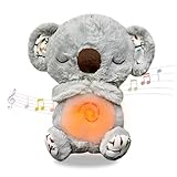 Schlummer Koala Kuscheltier Einstellbar Mit Atembewegung, Musik Und Warmes Licht, Herzschlag Kuscheltier Schlummer Tier Schlaf Koala Beruhigender KoalabäR Huggee Koala Atmendes Kuscheltier(Koala)