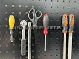 2x Universal Halterung Feilen Stemmeisen Ratschen und mehr Lochwand Halterung für Güde - Gedore - ADB - Kraftwerk Lochwand Vierkantlochung 38 mm / 10 mm Lochwand Zubehör