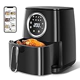 Aigostar Air Fryer 4.2L, Heißuftfritteuse XXL,Heissluft Fritteusen ohne Öl，8 Menü und Rezept， LED-Touchscreen, 1400W,BPA-frei