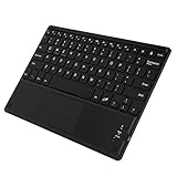 Yctze Ultraschlanke Kabellose Bluetooth-Tastatur mit Touchpad für - und -Geräte – Kompakt und Wiederaufladbar