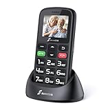 SweetLink S2PLUS Handy für Senioren Ohne Vertrag Dual SIM 2G GSM,1400mAh Akku Seniorenhandy Ohne Vertrag,1,77 Zoll Farbdisplay Großtastenhandy mit Ladestation, SOS Notruftaste, Taschenlampe, FM-Radio