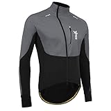 Sparx Performance Fahrrad-Thermojacke, winddicht, hohe Sichtbarkeit - Grau - Medium