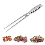 Fleischgabel Edelstahl, Lange Gabel WMF, Fleischgabel Zum Grillen Und Tranchieren, Edelstahl Grillgabel Mit Ergonomischem Griff, Ideal Für Camping Und Küche, 27 Cm