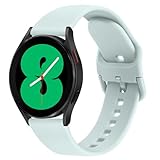 Uhrenarmband, kompatibel mit Samsung Galaxy Watch 4, 40 mm, 44 mm, Galaxy Watch 4 Classic-Band, 42 mm, 46 mm, 20 mm, verstellbares Silikon-Sportarmband, Ersatz für Galaxy Watch 4/5/6/7, für Herren und