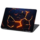 Laptop Folie Cover Abstrakt Klebefolie Notebook Aufkleber Schutzhülle selbstklebend Vinyl Skin Sticker (17 Zoll, LP67 Broken Steel)