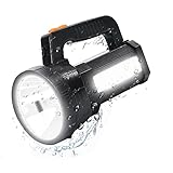 ERAY LED Taschenlampe 11000 lm Handscheinwerfer, 9600mAh Wiederaufladbar, 6 Modi, IPX4 Wasserdicht, USB-Wiederaufladbar, Starke Flashlight Handlampe für Camping, Wandern, Notfall, Outdoor