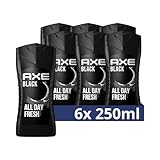 Axe 3-in-1 Duschgel & Shampoo Black für ganztägige...