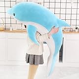 SHAARI 30-160cm Gefüllter Delfin Blau Rosa Plüsch Spielzeug Meer Ozean Wassertier Kinder Plüsch Tierpuppe Jungen Mädchen Geburtstagsgeschenk