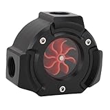 TIKATARER Wasserdurchflussmesser mit G1/4-Gewinde und 8 Flügeln, Echtzeit-Durchflussanzeige mit Kompaktem Design, Ideal für PC-Computer-Wasserkühlsysteme, Aquarien und den Industriellen Einsatz