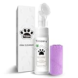 Tinioey Pfotenreiniger für Hunde (200ml) | Hundepfotenbürste | Hundepfoten Reiniger | No Rinse Schäumendes Shampoo für Haustiere | Katzen Pfotenpflege Zubehör | Hunde Sachen Hundezubehör