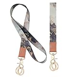 Vicloon Schlüsselbänder mit Schlüsselbund, Umhängeband und Schlüsselband Kurz, Neck Lanyard Strip, für Schlüssel, ID Badge Card Holder, Mobile Handys Telefon, Zweiseitiger Druck in Voller Farbe