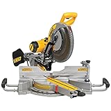 DeWalt Paneelsäge 1675W DWS780 inkl. Zubehör – Mit 305x30 mm HM-Sägeblatt ideal für den Innenausbau – Hohe Schnittkapazität & LED Schnittlinien Anzeige