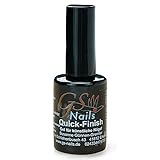 GS-Nails dünnviskoses Quick-Finish Versiegelungs-Gel für Nail-Art & Nagel-Design - UV-Gel ohne Schwitzschicht - Hochglanz Versiegler-Gel - 15ml