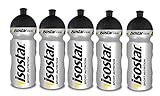 Isostar Sport Trinkflasche 500-650 ml - BPA-frei - Wasserflasche für Laufen, Radfahren, Gym, Wandern - Praktischer und auslaufsicherer Push, 5 Trinkflaschen