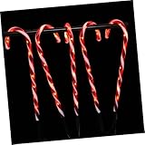 TOPPERFUN 1 Stück Zuckerrohr-lichterketten Leichte Anordnung Dekorationsanhänger Weihnachtliche Krücke Lichtdekor Dekoration Für Weihnachtsfeiern Plastik Rot